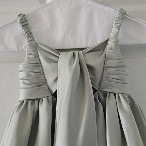 Azazie Cutie Pie Flower Girl Dress, Size 2, Sage color. Gorgeous! - Picture 9 of 12